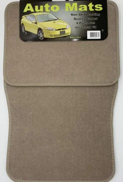 Hi-Tech Signature Plus Carpet Mat Set w/ Heel Tan 4 Pc (9216)
