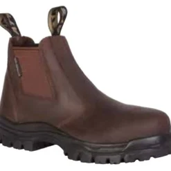 Honeywell 45627-BRN-085 Oiled Brown Nubuck Leather Pull-on 6" Boot, Size 8.5