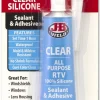 JB Weld 31310 Clear RTV Acetoxy Silicone Sealant - 3 Oz.