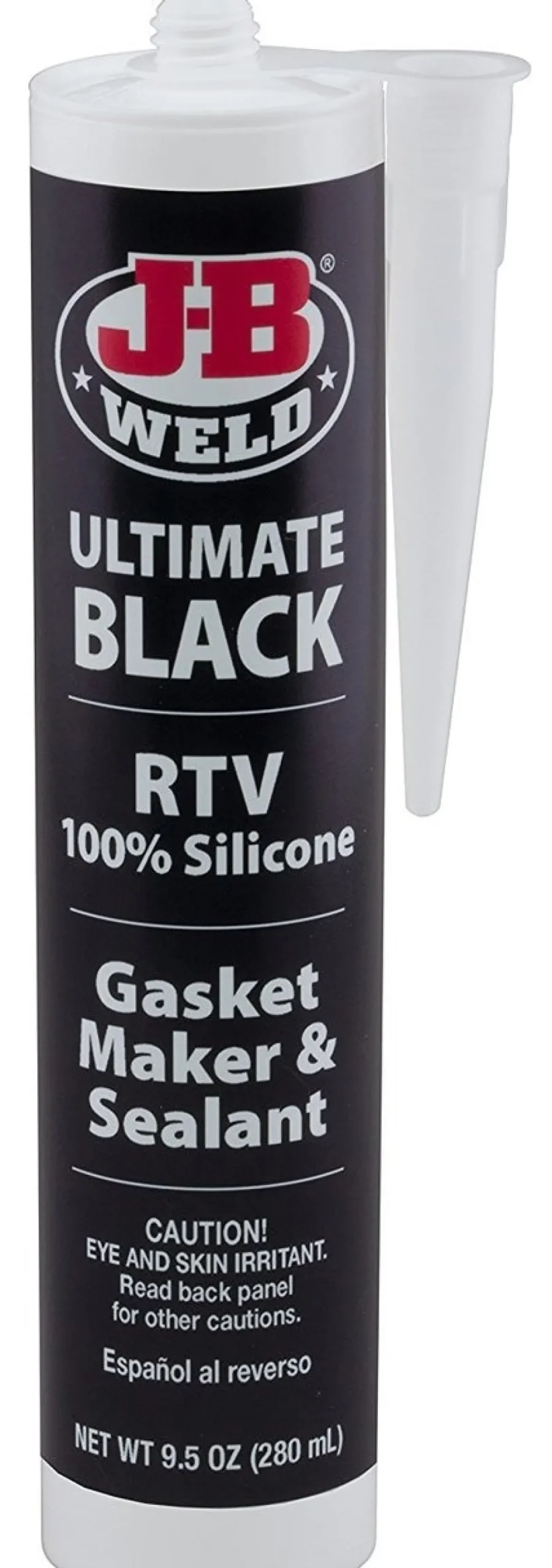 JB Weld 32929 Ultimate Black RTV Silicone Gasket Maker and Sealant - 9.5 oz