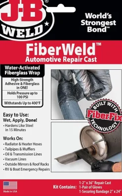 JB Weld 2" X 36" Automoitve Repair Cast, Black (38237)
