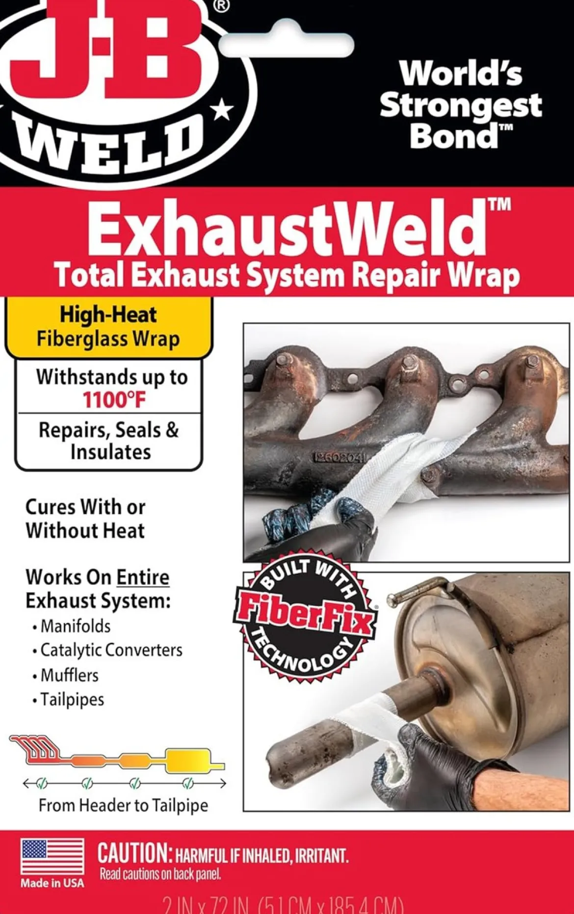 JB Weld 2" X 72" Repair Wrap, White (38572)