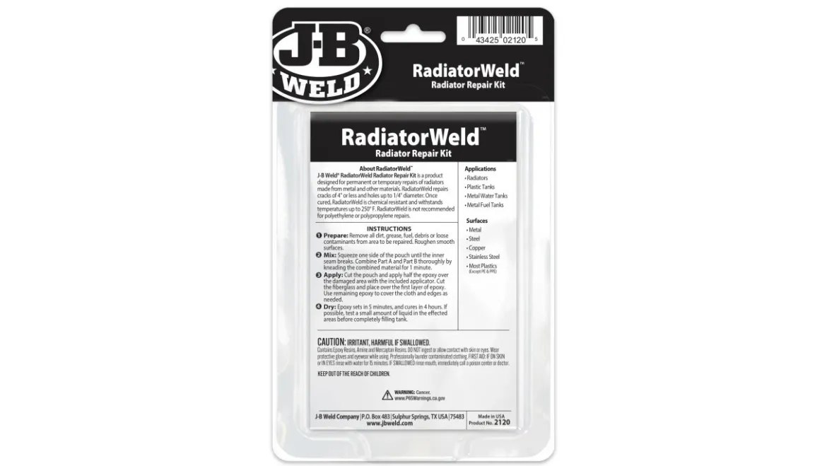 JB Weld Radiator Repair Kit (2120)