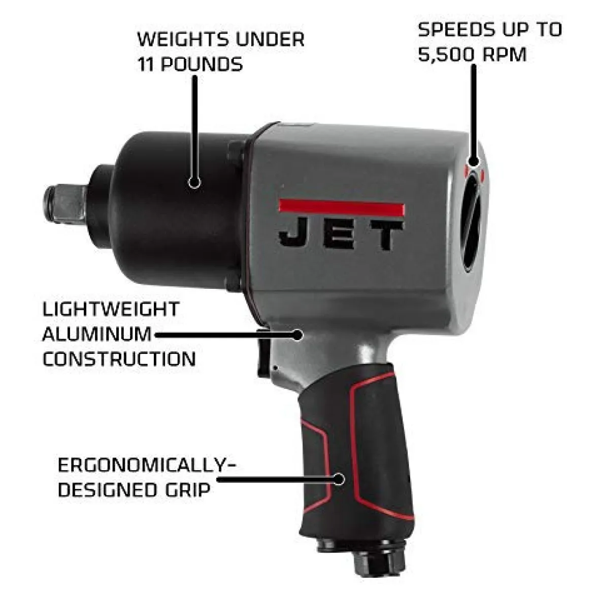 Jet 505105 JAT-105, 3/4-Inch Pneumatic Impact Wrench