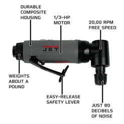 Jet JAT-415 Model 1/4-Inch Right-Angle Composite Die Grinder (505415)