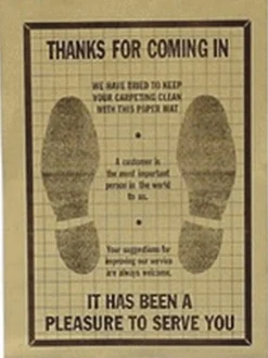 John Dow Industries Disposable Paper Floor Mats for Workshops (PFM-500)