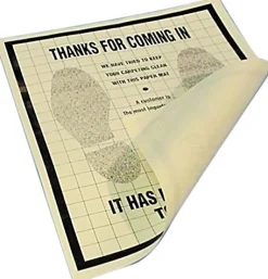 John Dow PFM-500P Poly-Backed Paper Disposable Floor Mat (Box/500)