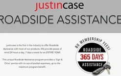 Justin Case JCBC2004 20' 4-Guage Booster Cable with 365-Day Roadside Assistance