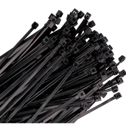 K Tool Black 24" Cable Zip Ties, 50-Pack (AR-24-175-0-L)