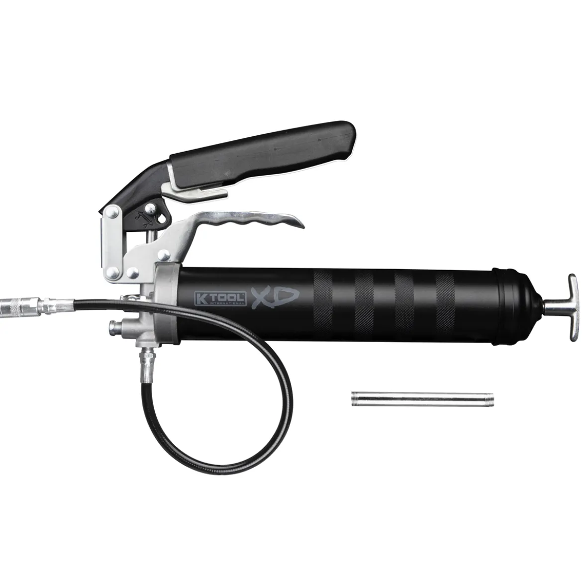 K Tool 2-in-1 Grease Gun with Hose & Steel Extension (G77RF-18-N)