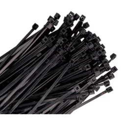 K Tool International 4" Black Nylon Zip Ties 18 lb 100/Pk (78040)