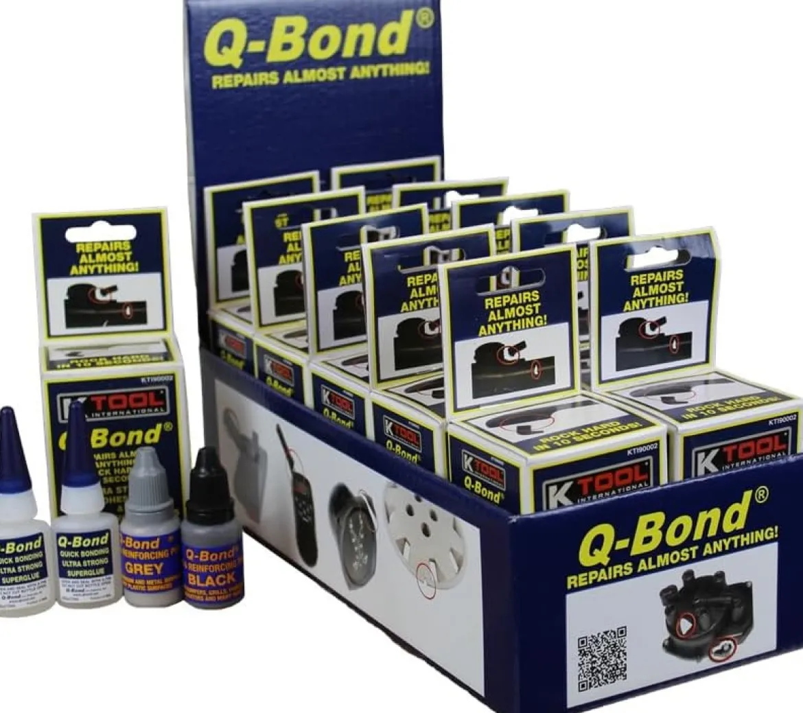 K Tool Q‑Bond Ultra Strong Adhesive Kit, 10‑Pc (90003)
