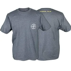 Klein MBA00121-2 Short-sleeve Lineman Logo Pocket T-shirt, Gray, Large