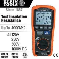 Klein Tools ET600 Insulation Resistance Tester Multimeter