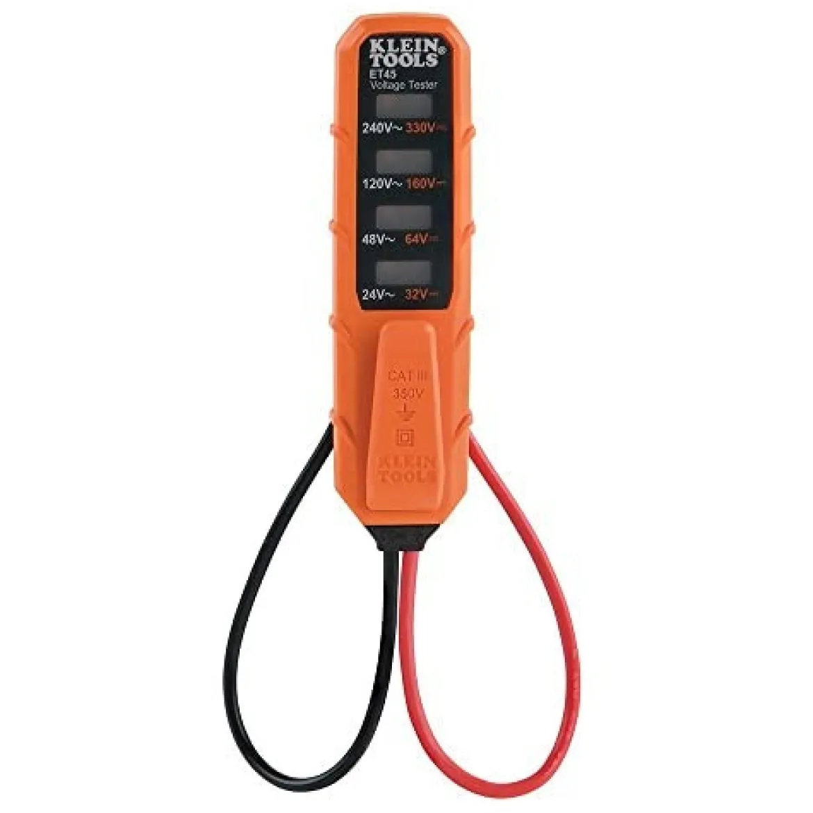 Klein Tools ET45 Voltage Tester, AC Voltage and DC Voltage Tester, Low V Tester
