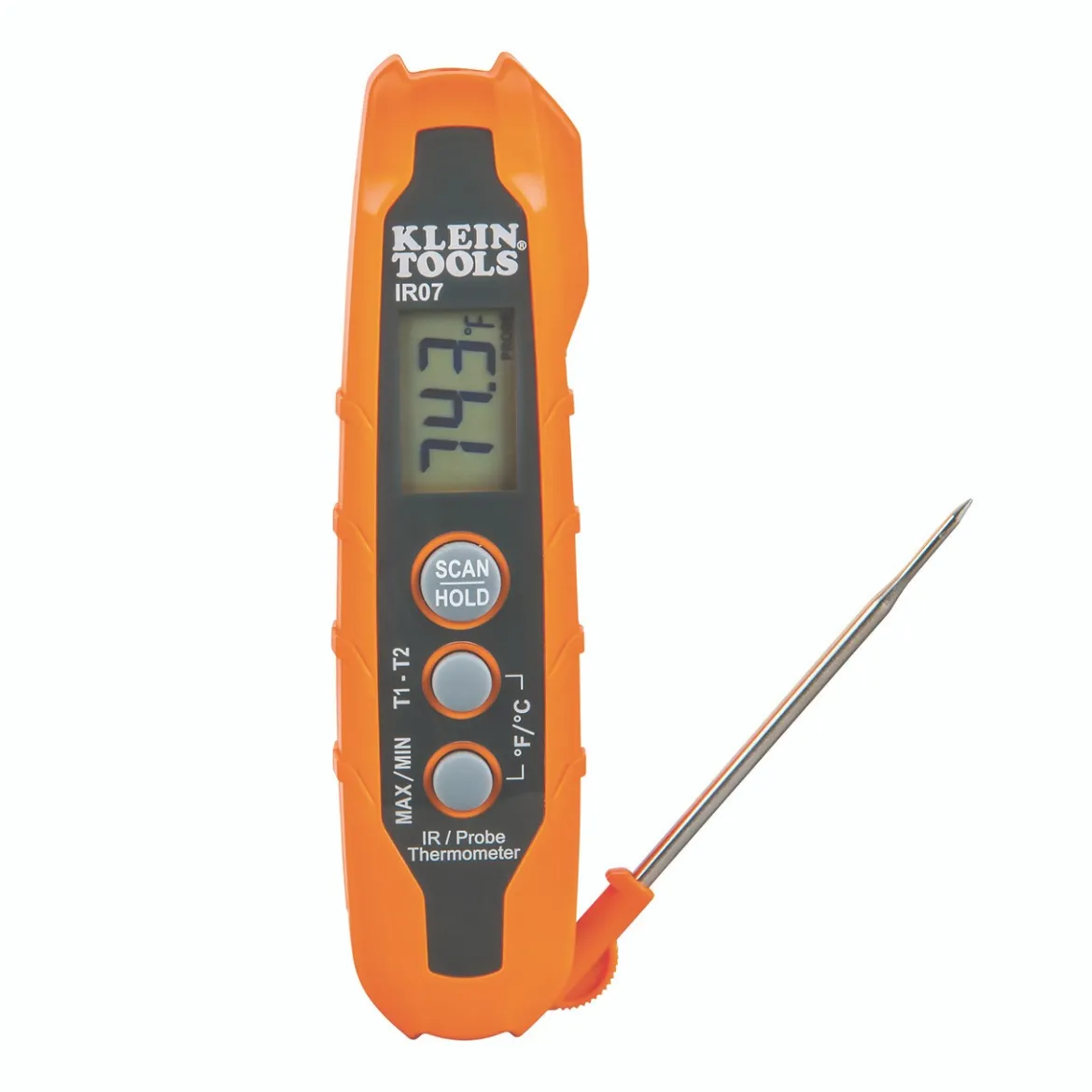Klein Tools IR07 Dual Infrared (IR) & Probe Pocket Size LCD Digital Thermometer