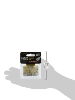Klein Tools VDV826-600 Modular Telephone Plugs RJ11 6P6C, 25-Pack