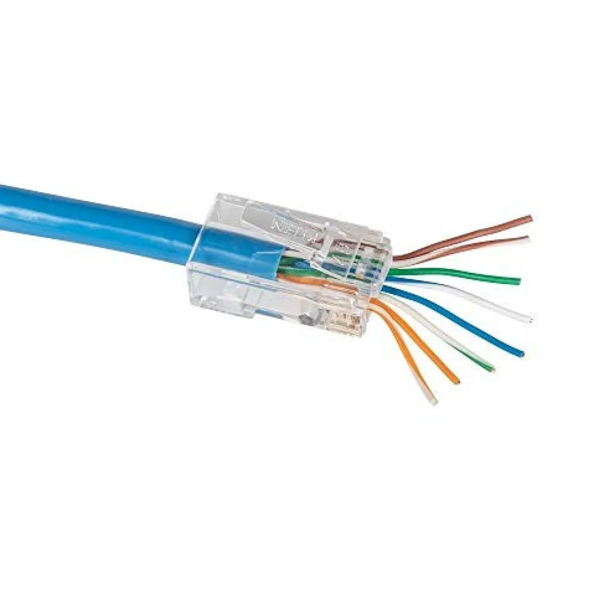 Klein Tools VDV826-729 Pass-Thru Modular Data Plug, RJ45 CAT6, Connectors