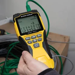 Klein VDV501851 Cable Tester Kit W/Scout Pro 3 Tester, Remotes, Adapter, Battery