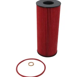 K&N Filters 1219 BMW X6 M50d Oil Filter - Viton Rubber Gasket - Red (KNNHP-7053)