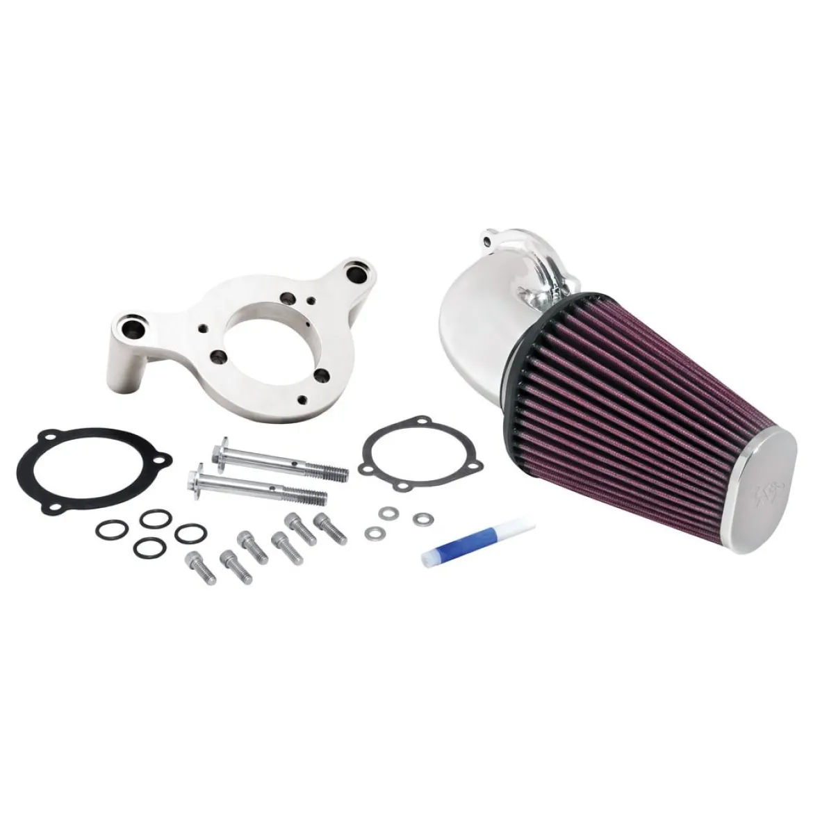 K&N Filters FIPK Performance Air Intake Kit for Harley-Davidson Softail/Dyna F/I - Polished (KNN57-1125P)