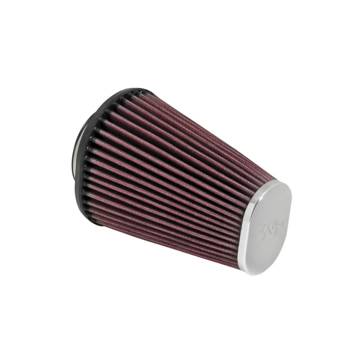 K&N Filters Universal Chrome Filter for 2 7/16FLG 3x2INT 6inH (KNNRC-3680)