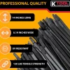 K-Tool Cable Zip Ties Black 14" 120 lb Strength, 100-Pack (78145)