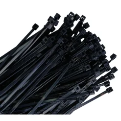 K-Tool Cable Zip Ties Black 7" 50 lb Tensile 100-Pack (78140‑3)