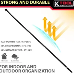 K-Tool Cable Zip Ties Black 7