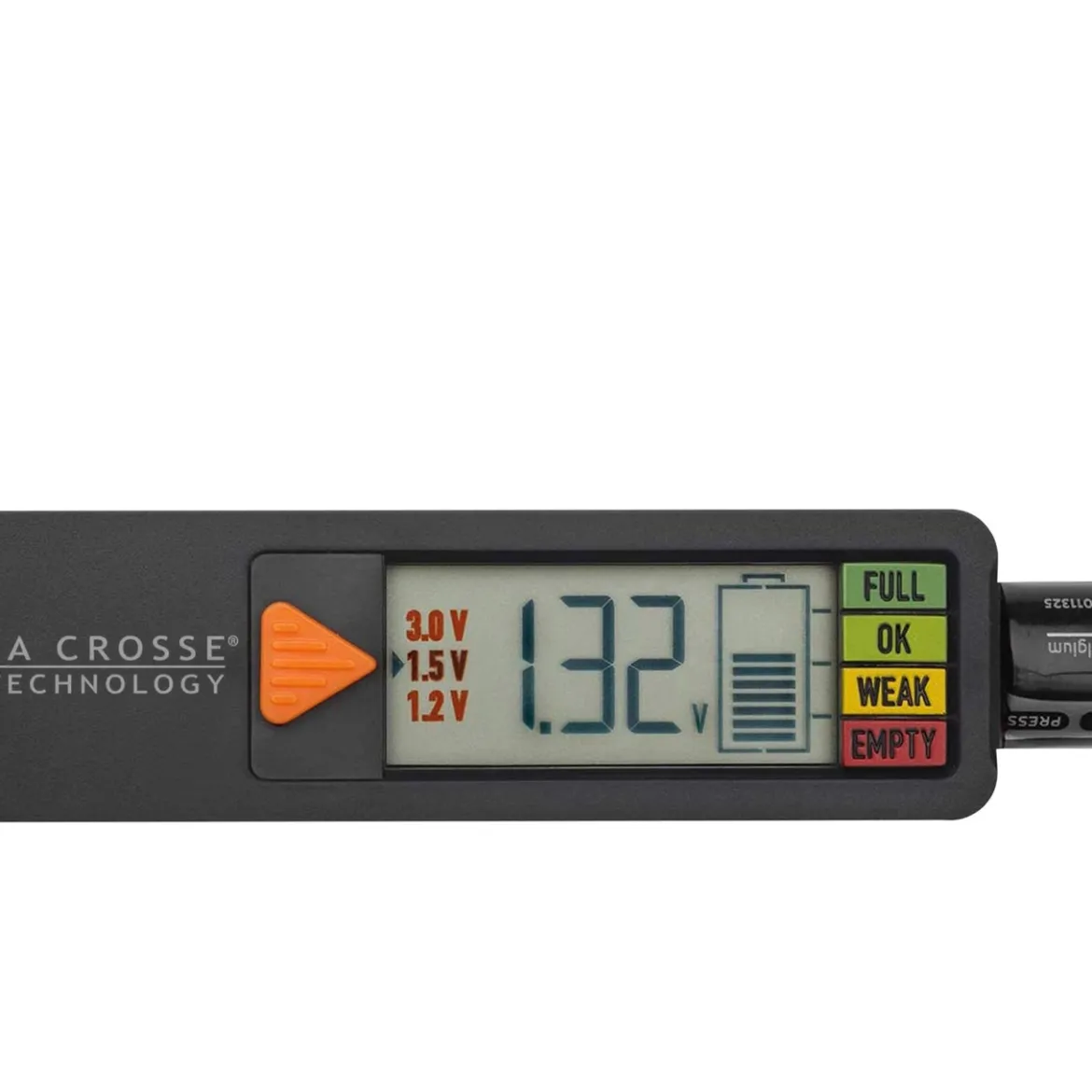 La Crosse Technology Battery Tester - Individually Wrapped (911-65557-INT)