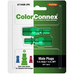 Legacy Manufacturing A71440B-2PK Flexzilla - ColorConnex Quick Coupler Plug