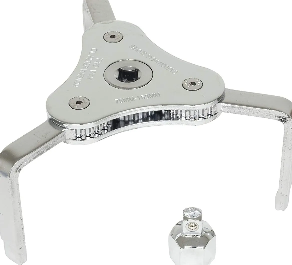 Lisle 73-153mm 3 Jaw Wrench w/ Adapter (63890)