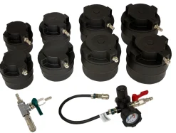 Lisle 10pc HD Turbo Air System Test Kit w/ Smoke Adapter (69930)