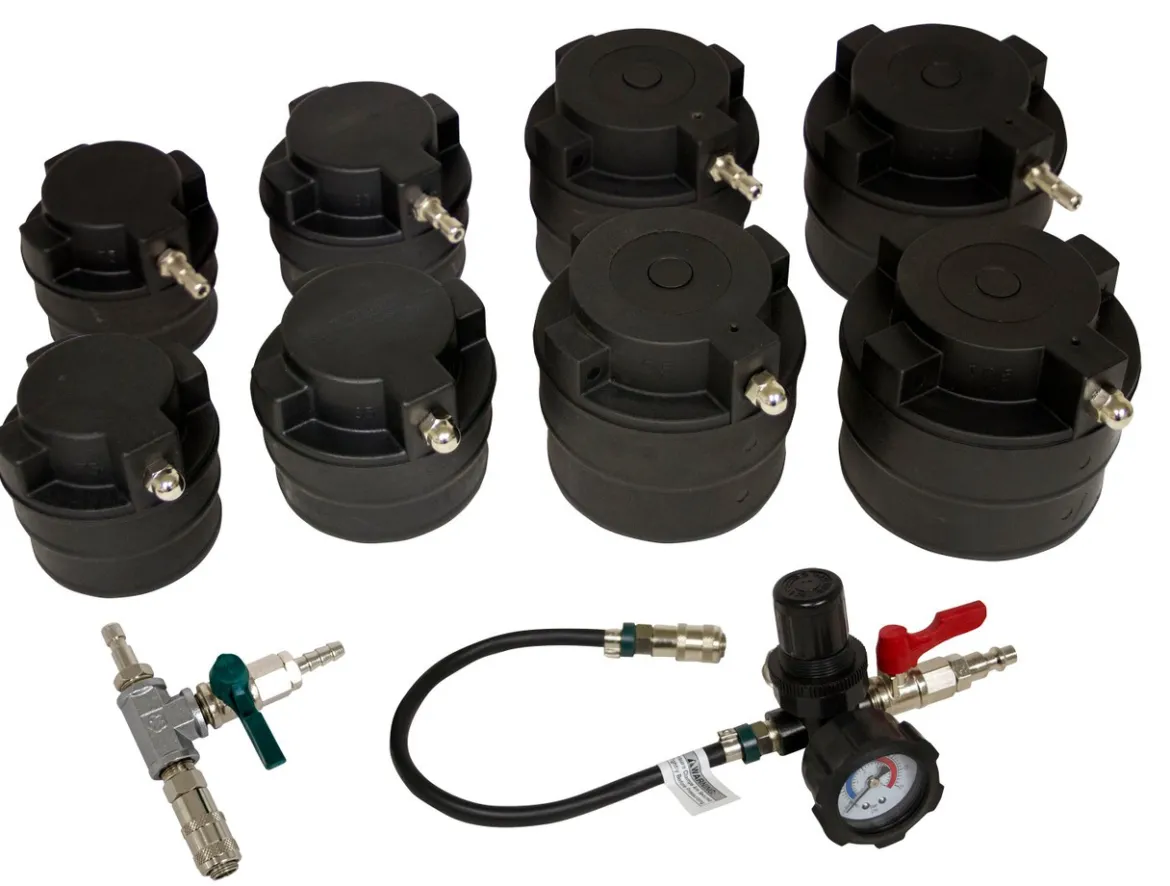 Lisle 10pc HD Turbo Air System Test Kit w/ Smoke Adapter (69930)