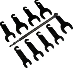 Lisle 10pc Pneumatic Fan Clutch Wrench Set (43350)