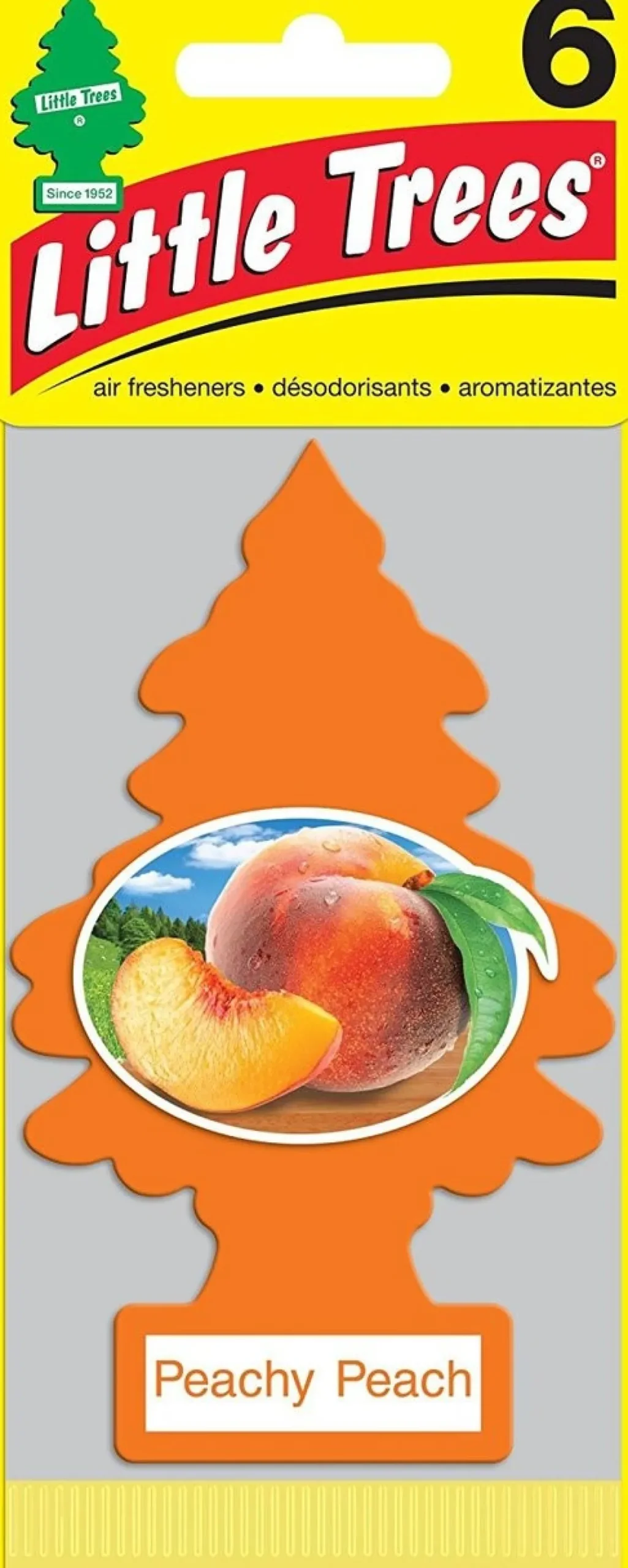 Little Trees Air Fresheners 6-Pack Peachy Peach