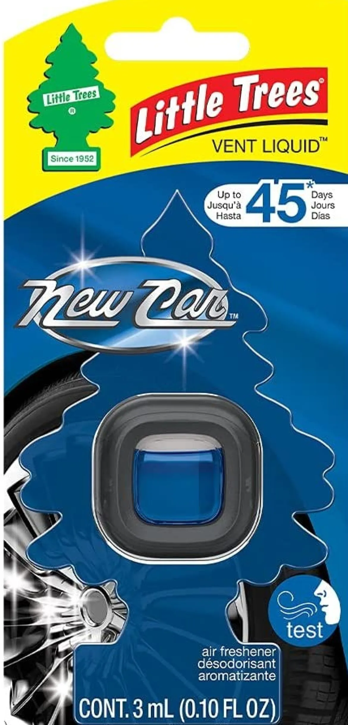 Little Trees CTK-52633-24 Air Car Freshener Vent Liquid New Car Scent, 4-Pack