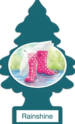 Little Trees U6P-60249 Air Car Freshener Traditional Rainshine, 6-Pack