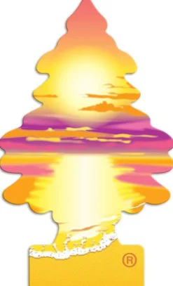 Little Trees U6P-67177 Air Car Freshener Traditional Sunset Beach, 6-Pack