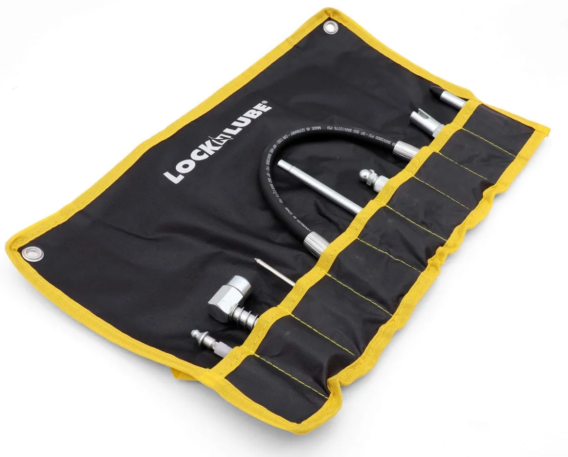 LockNLube 8-Piece Quick Connect Greasing Lube Accessory Kit (LNL210)