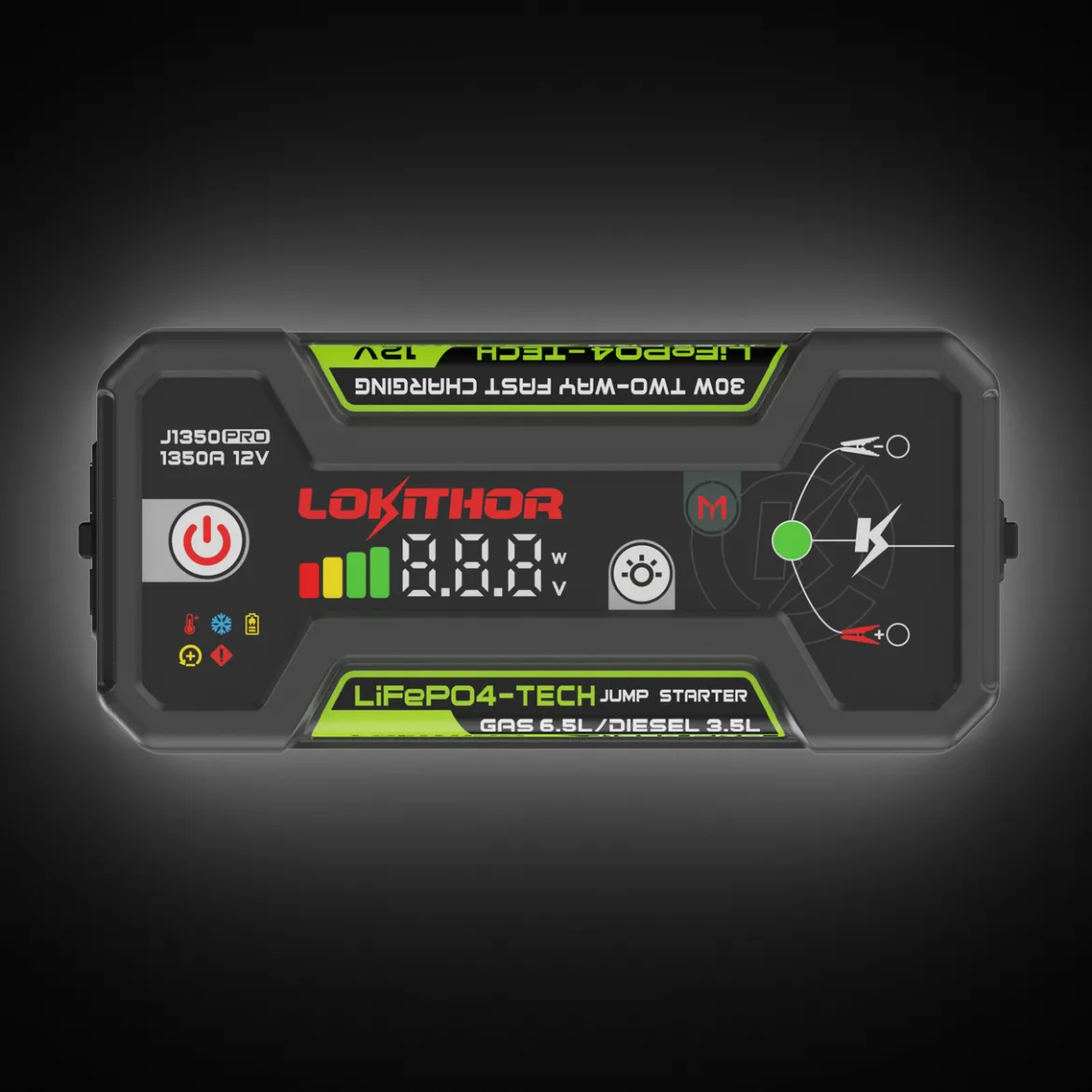 Lokithor 12V 1350A LiFePO₄ Jump Starter With ConnectMax (J1350 PRO)