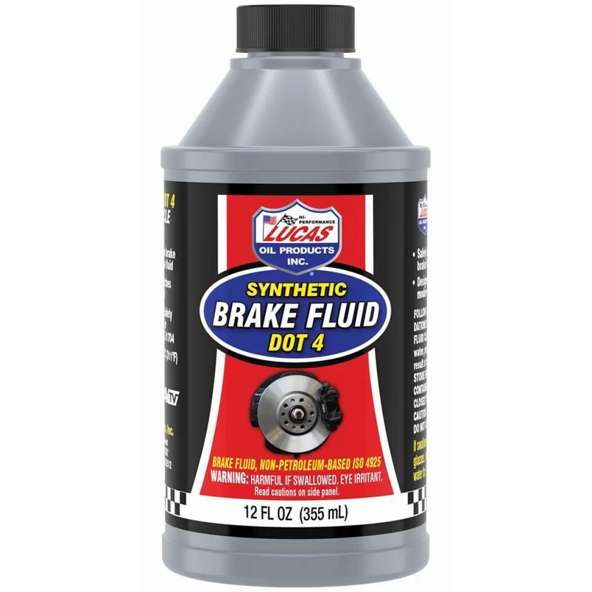 Lucas Oil 10827 DOT 4 Synthetic Brake Fluid - 12 Oz.
