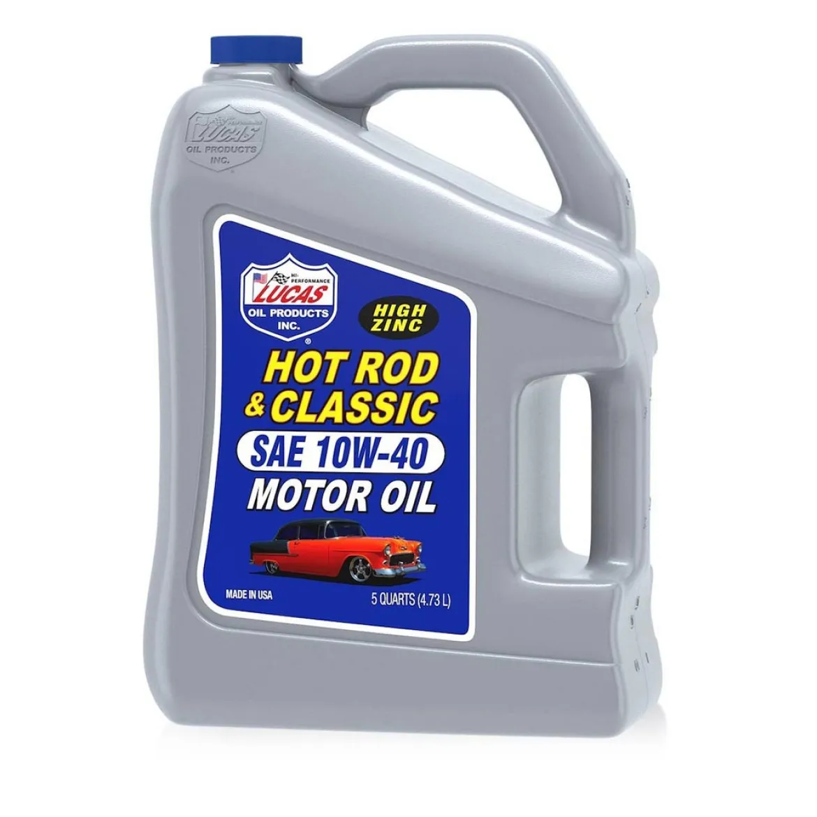 Lucas Oil 10683 Hot Rod & Classic Car HP High-Zinc Motor Oil SAE 10W-40