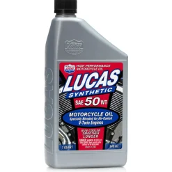 Lucas Oil 10765 SAE 50WT Synthetic Motorcycle Oil - 1 Quart, Multi-Colored