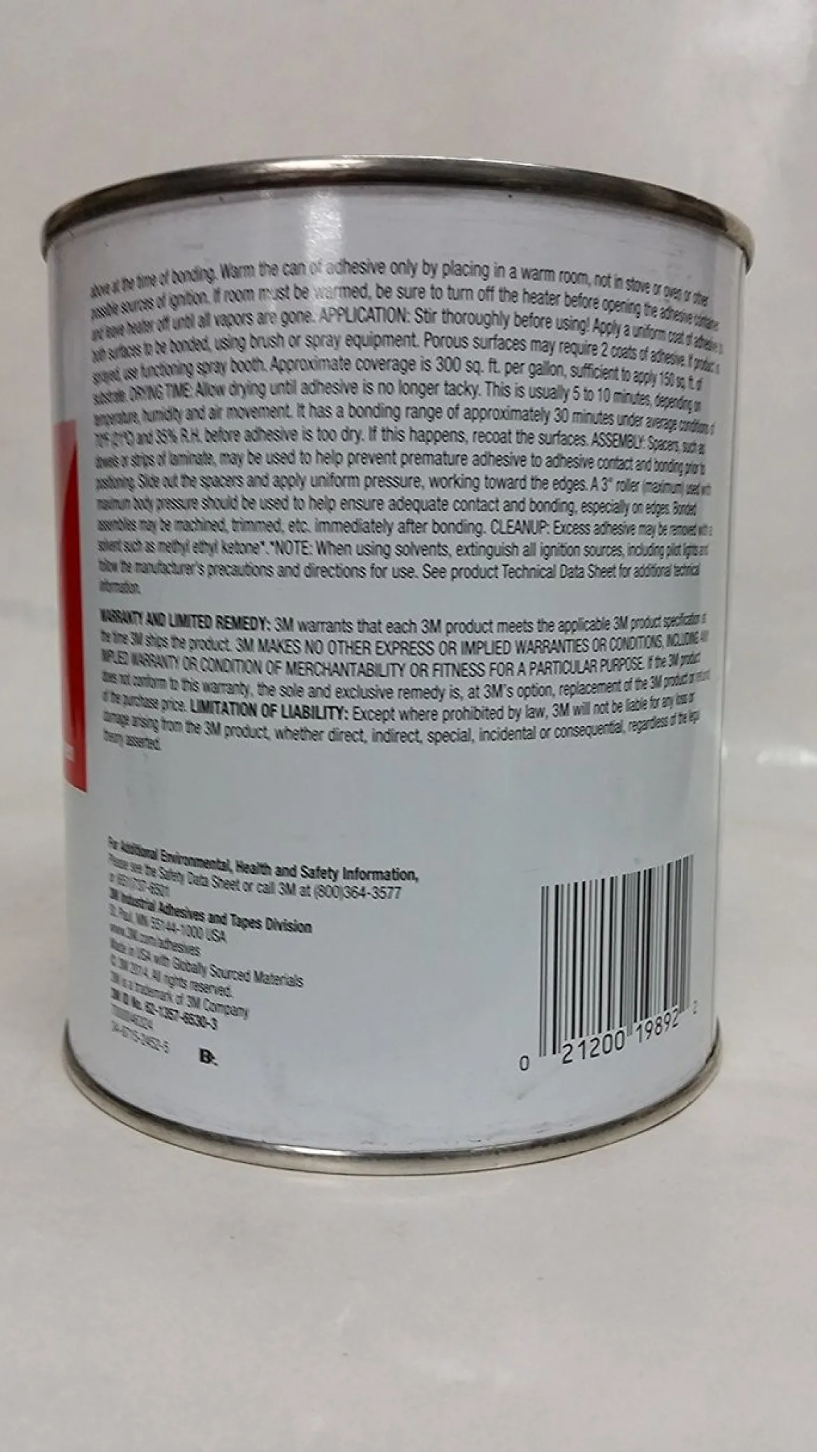 3M 1 Quart Neoprene High Performance Contact Adhesive (1357)