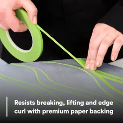 3M 26332 Scotch Performance Masking Tape 233+, 12 mm x 55 m, Green