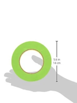 3M 26332 Scotch Performance Masking Tape 233+, 12 mm x 55 m, Green