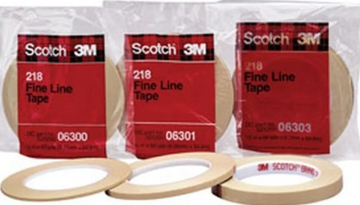 3M 3/8" x 60 Yards Green Scotch Fine Line Tape 218 (6302)