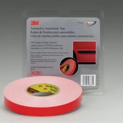 3M 7/8" X 20 Yards White Automotive Attachment Tape (6381)