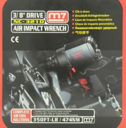 M7 3/8In Drive Air Impact Wrench; 350 Ft-Lb Max Torque (NC-3210)